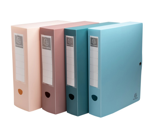Boîte de classement à pression dos 60mm PP recyclé Skandi
