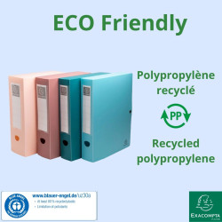 Boîte de classement à pression dos 60mm PP recyclé Skandi