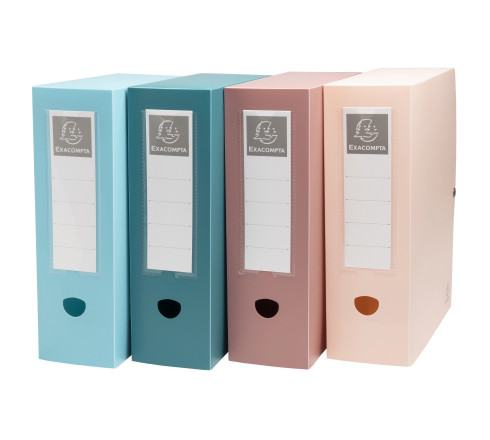 Boîte de classement à pression dos 100mm PP recyclé Skandi