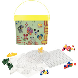 Baril environ 3 000 perles Hama à repasser taille maxi couleurs assort