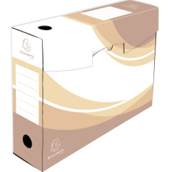 Lot 5 boites archive dos 80mm carton ondulé