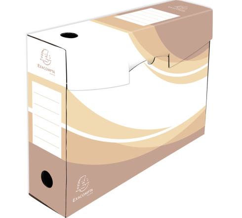 Lot 5 boites archive dos 80mm carton ondulé