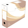 Lot 5 boites archive dos 80mm carton ondulé