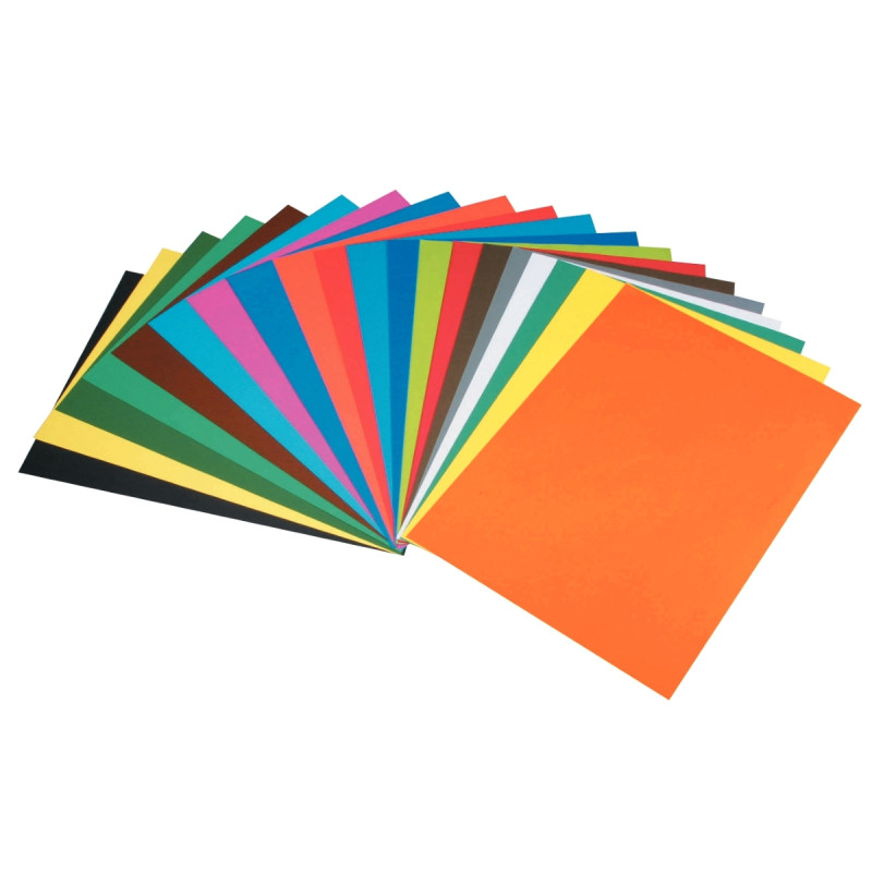 Paquet de 10 feuilles CARTA 50x65cm 270g orange