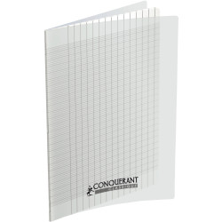 Piqûre 96 pages CONQUERANT, A4, seyès 2,5 mm agrandi, papier 90g, couv
