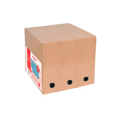 Lot de 3 boites de transfert dos 90mm