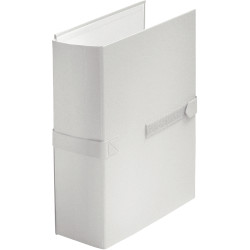 Chemise extensible en balacron avec velcro et rabat, blanc