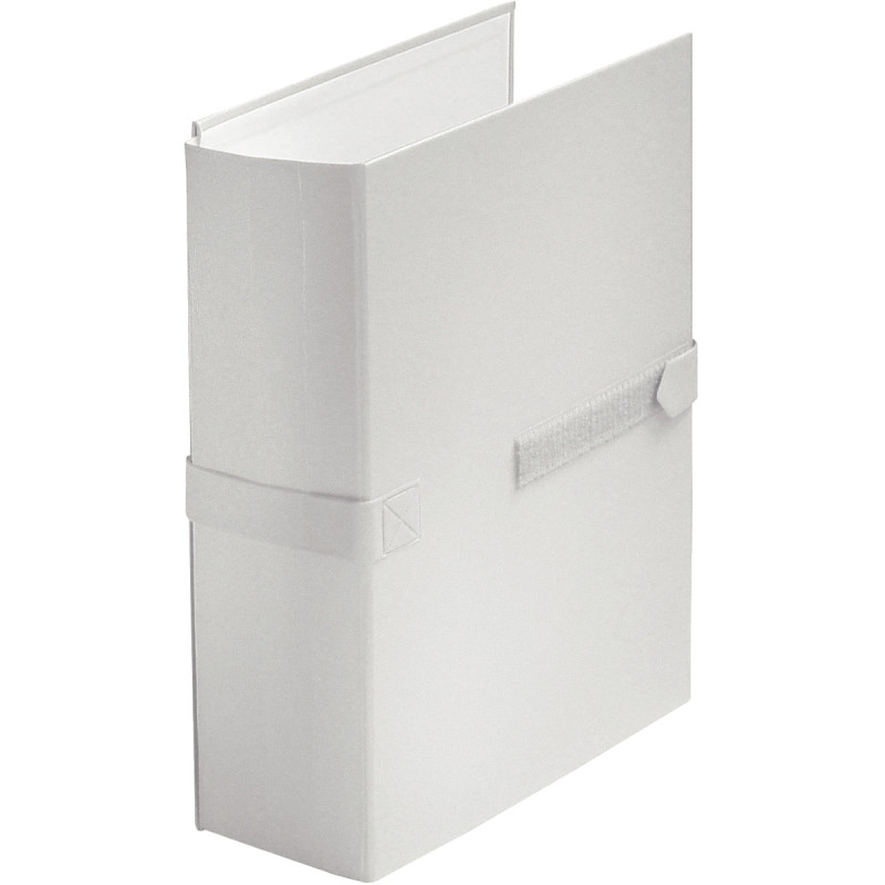 Chemise extensible en balacron avec velcro et rabat, blanc
