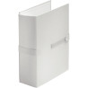 Chemise extensible en balacron avec velcro et rabat, blanc