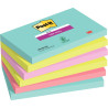 Paquet de 6 blocs de 90 feuilles Super Sticky post-it, 76 x 127 mm, Co