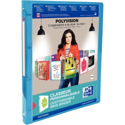 Classeur personnalisable en polypropylène POLYVISION, format A4, dos 2