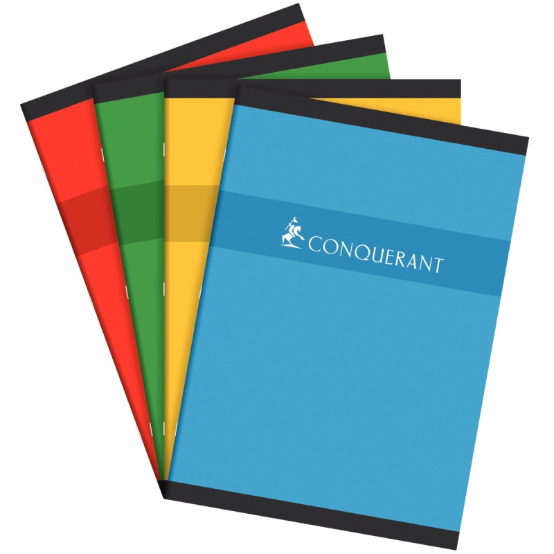 Cahier piqué 192 pages CONQUERANT, format A4, quadrillé 5x5, papier 70