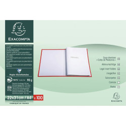 Paquet de 100 sous-chemises cotes de plaidoirie, blanc