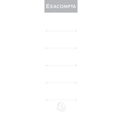 Etiquettes autocollante pour dos de classeur à levier. 70mm de largeur