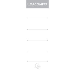 Etiquettes autocollante pour dos de classeur à levier. 80mm de largeur
