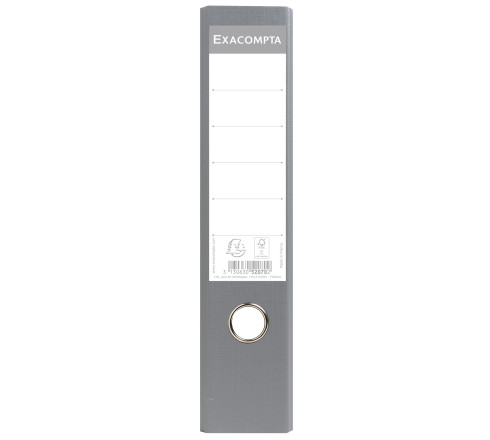 Classeur à levier papier marbre gris dos de 70mm - avec perforateur - A4.
