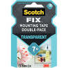 Rouleau scotch double face transparent 1,5 m x 19mm