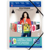 Chemise 3 rabats à élastiques personnalisable POLYVISION en polypropyl