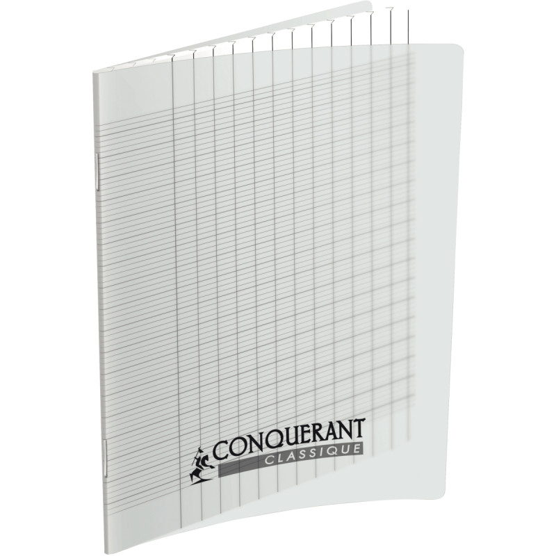 Piqûre 96 pages CONQUERANT, 17x22 cm, seyès 2,5 mm agrandi, papier 90g
