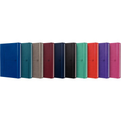 Carnet 160 pages SIGNATURE format A5, quadrillé 5x5, coloris assortis