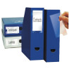 Blister de 6 porte-étiquettes adhésives en polypropylène format 62x150