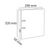 Classeur à levier export PVC A4 dos de 50mm.