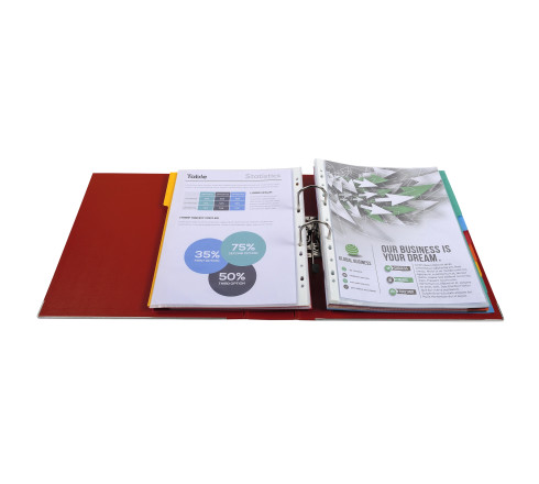 Classeur à levier Prem'Touch intérieur et extérieur en polypropylène - Dos 80mm - A4 maxi