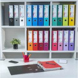Classeur à levier Prem'Touch intérieur et extérieur en polypropylène - Dos 80mm - A4 maxi