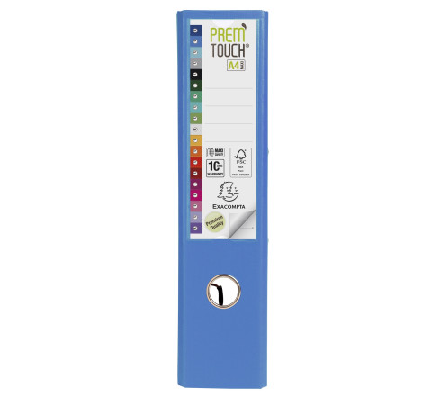 Classeur à levier Prem'Touch intérieur et extérieur en polypropylène - Dos 80mm - A4 maxi