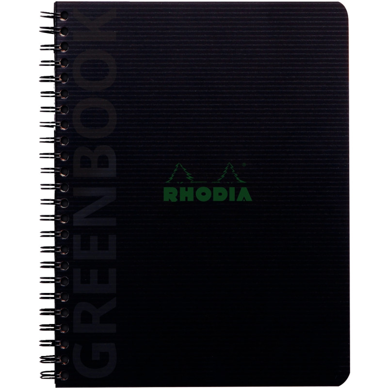 Cahier GREENBOOK couverture polypropylène, 160 pages perforées, format