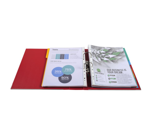 Classeur à levier Prem'Touch intérieur et extérieur en polypropylène - Dos 80mm - A4 maxi