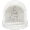 Lot de 10 boules de neige personnalisables en plastique
