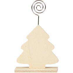Lot de 6 porte-photos sapin en bois