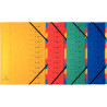 Trieur dos agrafé avec élastiques 12 compartiments, coloris assortis