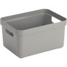 Boite de rangement 13L gris clair