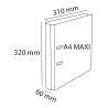 Classeur à levier Exafile Dos 60mm polypropylène Exactive - A4.