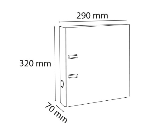 Classeur à levier Eterneco Prem'Touch Dos 70mm - A4
