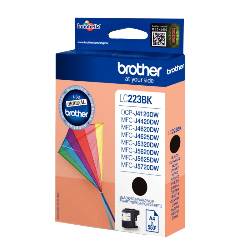 Brother CERF-VOLANT cartouche jet d'encre noire authentique (LC223BK)