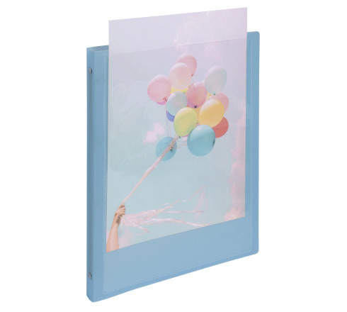 Classeur 4 anneaux 15mm polypropylène Kreacover Pastel - A4