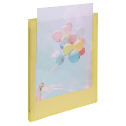 Classeur 4 anneaux 15mm polypropylène Kreacover Pastel - A4