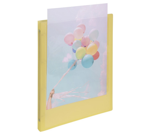 Classeur 4 anneaux 15mm polypropylène Kreacover Pastel - A4