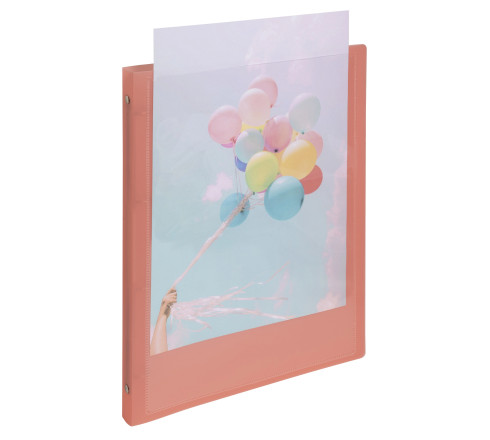 Classeur 4 anneaux 15mm polypropylène Kreacover Pastel - A4