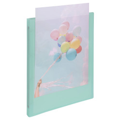 Classeur 4 anneaux 15mm polypropylène Kreacover Pastel - A4