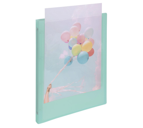 Classeur 4 anneaux 15mm polypropylène Kreacover Pastel - A4
