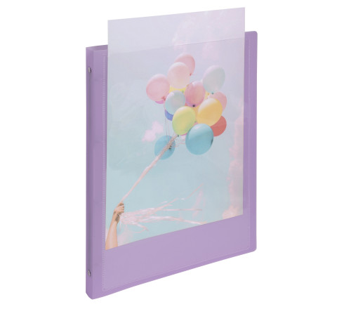 Classeur 4 anneaux 15mm polypropylène Kreacover Pastel - A4