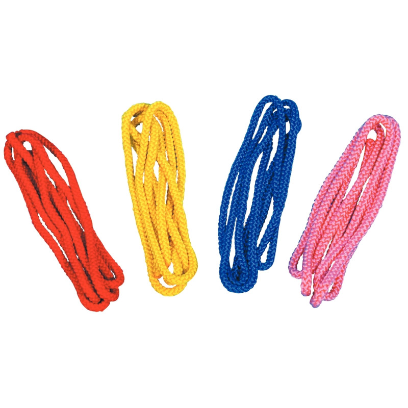 Lot de 4 cordes de GRS 2m coloris assortis