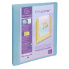 Classeur 4 anneaux 30mm polypropylène Kreacover Pastel - A4 Maxi