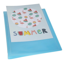 Classeur 4 anneaux 30mm polypropylène Kreacover Pastel - A4 Maxi