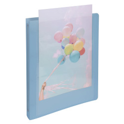 Classeur 4 anneaux 30mm polypropylène Kreacover Pastel - A4 Maxi