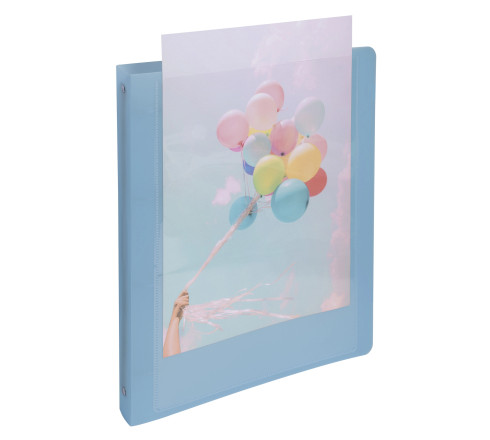 Classeur 4 anneaux 30mm polypropylène Kreacover Pastel - A4 Maxi